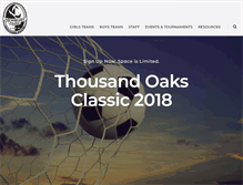 Tablet Screenshot of newburyparksoccerclub.com